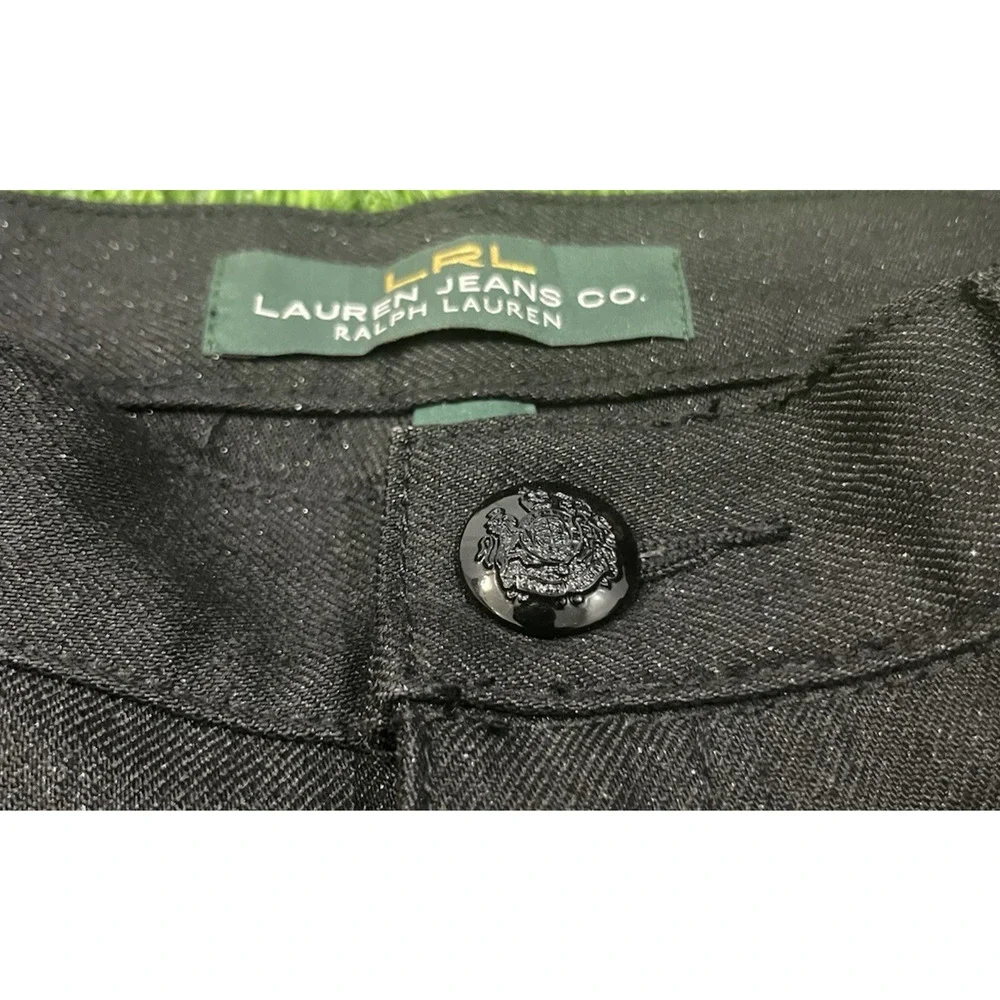 Lauren Ralph Lauren Jeans LRL Womens Snake Serpent On Back Black Sparkle 10 - Picture 7 of 14